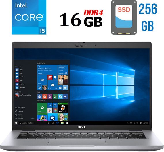 Ультрабук Б-класс Dell Latitude 5420 / 14" (1920x1080) IPS / Intel Core i5-1145G7 (4 (8) ядра по 2.6 - 4.4 GHz) / 16 GB DDR4 / 256 GB SSD / Intel Iris Xe Graphics / WebCam / Windows 10 лицензия б/у