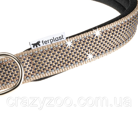 Ошейник для собак Ferplast Daytona Deluxe C25/45 нейлоновый коричнево-чёрный 2.5х37-45 см 77202212 | Зображення 1