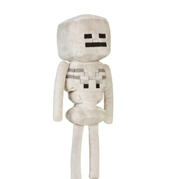 Дитяча іграшка Скелет Minecraft Skeleton 22 см, м'яка іграшка герої Майнкрафт Скелет