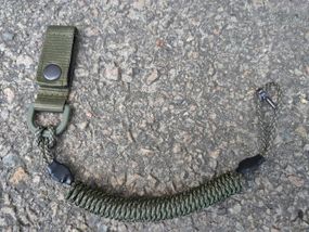 Шнур страхувальний кручений Тренчик-карабін (паракорд, піксель) MAS