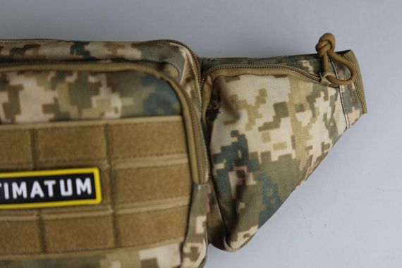 Сумка тактическая на пояс ULTIMATUM RT-258 , Мужская тактическая сумка бананка с системой Molle Піксель | Зображення 4