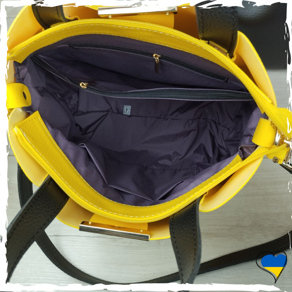 Женская желтая сумка с экокожи люкс качества. Сумка женская экокожа премиум. Женская сумка. Стильная сумочка | Зображення 3