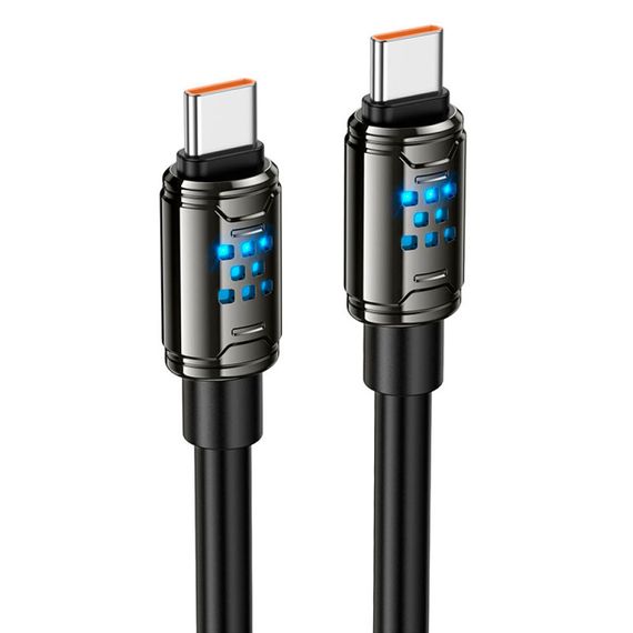 Кабель Hoco U143, Type-C-Type-C, 27W, довжина 1.2м, Black