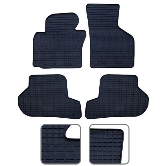 Килимки салону гумові Scoda Octavia 2004-/VW Golf V/Golf VI/Jetta 05- 4шт(28853)