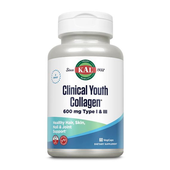 Clinical Youth Collagen I&amp;III 600mg - 60 vcaps