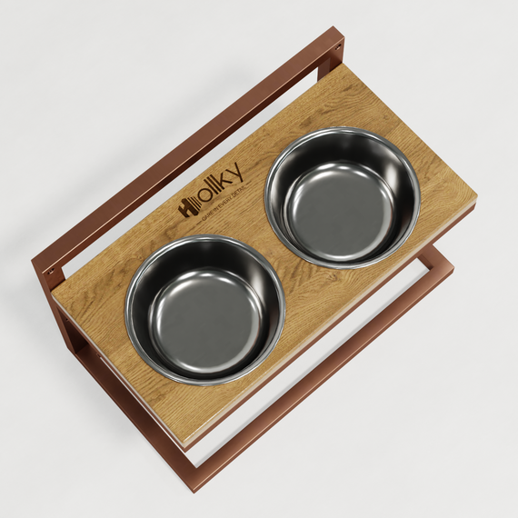 Миски на регульованій підставці для середніх собак Hollky Flex M (2 × 0.85 л) FM-422530-GLNT | Зображення 6