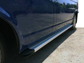 НОВИНКА!!! Бокові пороги Maya V2 (2 шт., алюміній) Коротка база для Volkswagen T5 Multivan 2003-2010рр