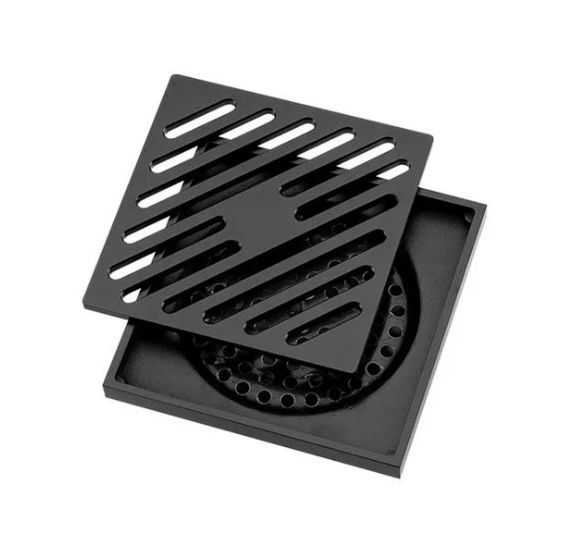 Душовий трап Gappo 100х100 мм, чорний G81050-6