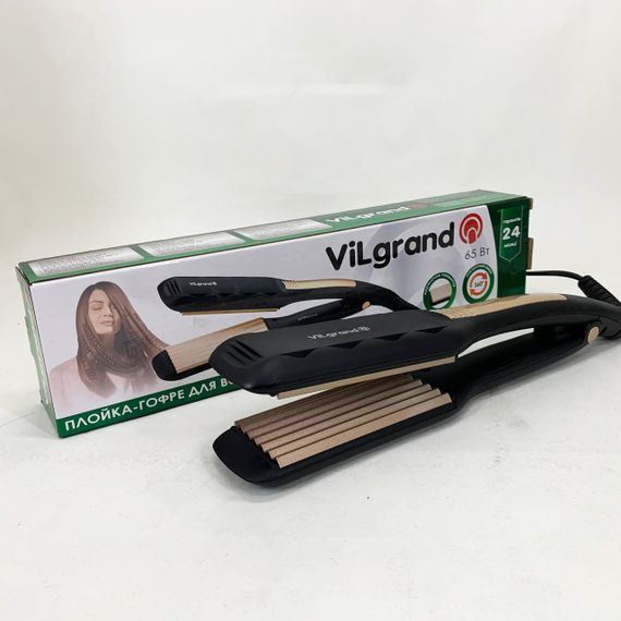 Плойка гофре для волосся ViLgrand, Випрямляч-гофре для тонкого волосся Випрямляч прямий AU-35 | Зображення 1