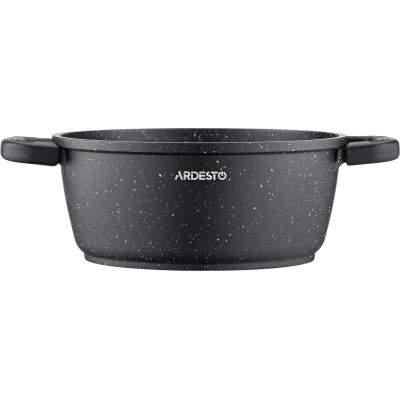Кастрюля Ardesto Gemini Anzio скляна кришка 20 см 2,5 л чорна (AR2420GE) | Зображення 5