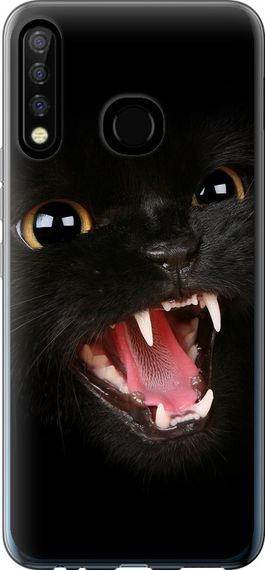 Чехол на Tecno Camon 12 CC7 Чёрная кошка "932u-2432-17620"