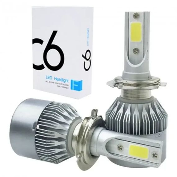 Светодиодные автомобильные LED лампы C6 H4 ближний 12-24В | Зображення 1