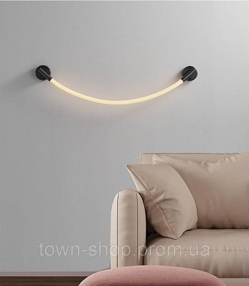 Бра настенное LED WM24/600-k Черный 7х10х80 см. | Зображення 2