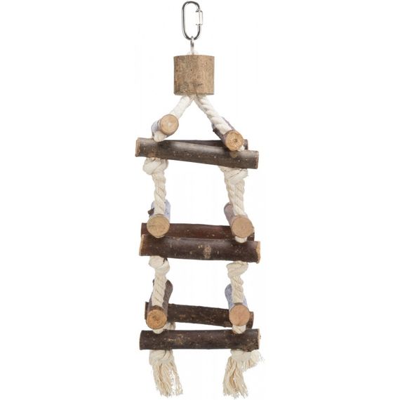 Іграшка Trixie Natural Living для птахів Драбинка на канаті дерево 34 см | Зображення 1