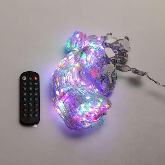 Розумна гірлянда Smart штора 400 LED 3*3 м з керуванням зі смартфона, мультиколор | Зображення 6