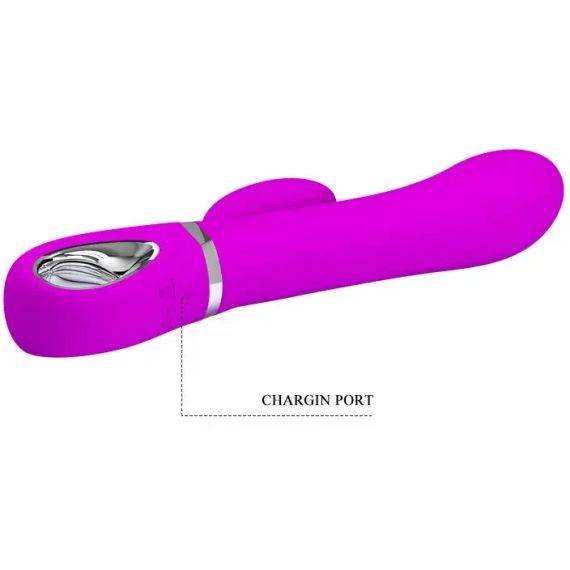Вибратор PRETTY LOVE TERNENCE USB PURPLE 4 rot. 12 vibration sexstyle | Зображення 8