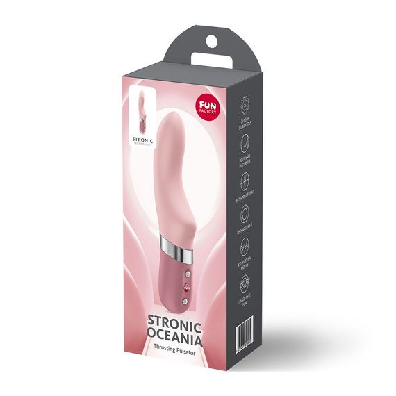 Пульсатор Fun Factory Stronic Oceania Soft Pink, 8 режимів роботи, перезаряджуваний | Зображення 8