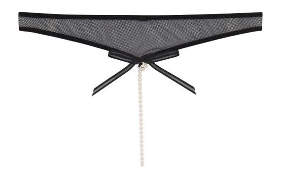 Трусики із перловою ниткою Bracli Vienna Tanga, Чорний, M, M | Зображення 5