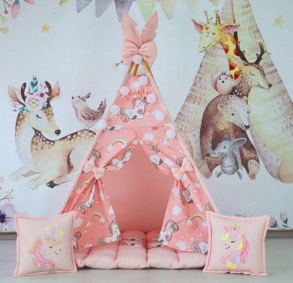 Дитячий вігвам намет будиночок для дівчаток Единоріг Unicorn БОН БОН 180 см | Зображення 4