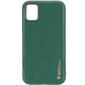 Шкіряний чохол Xshield для Xiaomi Redmi Note 11 (Global) / Note 11S Зелений/Army green