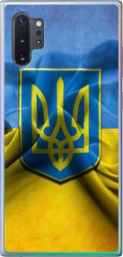 Чехол на Samsung Galaxy Note 10 Plus Флаг и герб Украины 1 "375u-1756-17620"