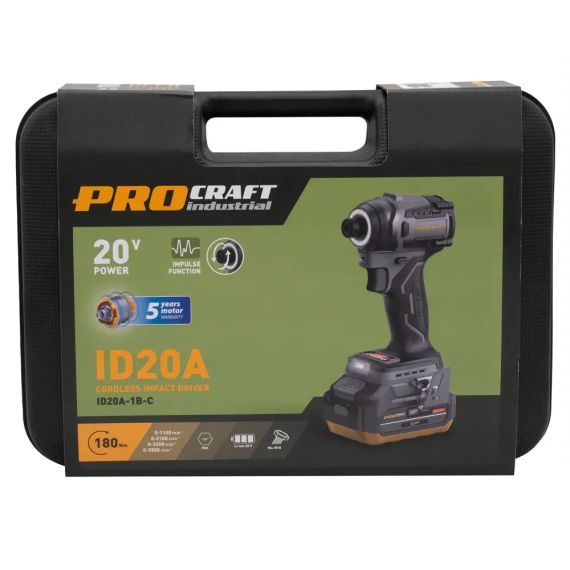 Акумуляторний гвинтоверт Procraft Industrial ID20A (з 1 акб і зп)