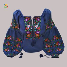 Рубашка	 Украинская 	 вышиванка 	22226919	 цвет  	тёмно-синий	 размер 	L/XL
