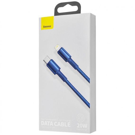 Кабель Baseus High Density Braided Type-C to Lightning PD 20W (2m) blue | Зображення 1