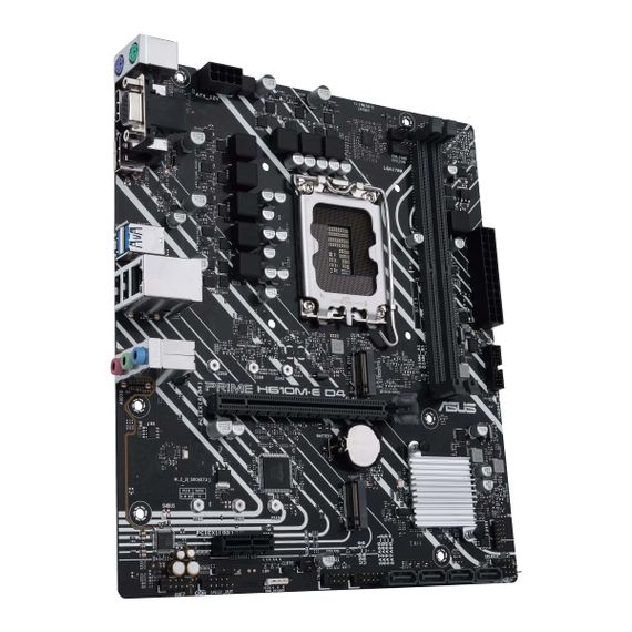 Материнcкая плата ASUS PRIME H610M-E D4-CSM s1700 H610 2xDDR4 M.2 HDMI DP VGA mATX CSM 90MB19N0-M1EAYC | Зображення 2