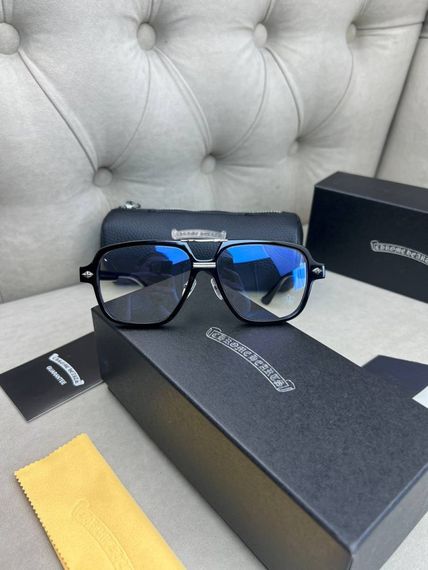 Іміджеві окуляри Chrome Hearts CE HK чорна оправа g244 | Зображення 6