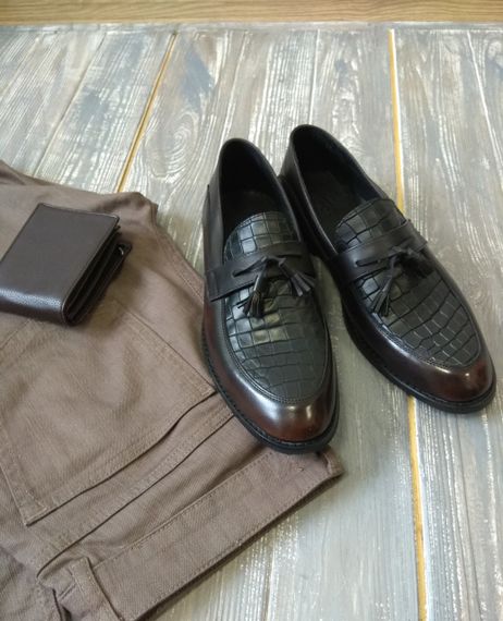 Коричневі чоловічі туфлі 42 розмір | Зображення 2