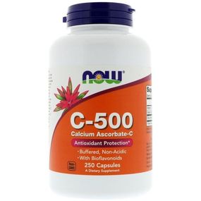 Витамин C NOW Foods Vitamin C-500 Calcium Ascorbate 250 Caps
