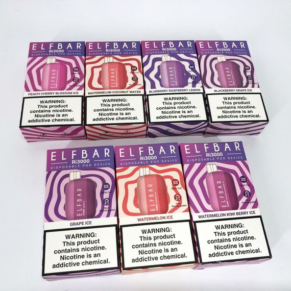 Elf Bar RI3000 5%. Ежевика Виноград (Blackberry Grape Ice) | Зображення 7