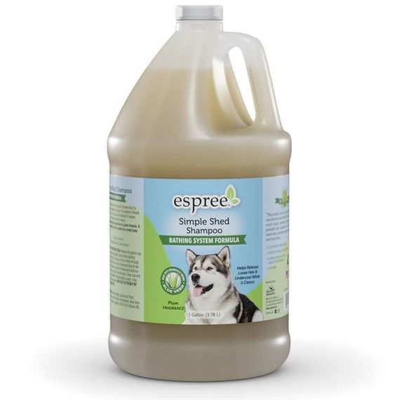 Шампунь для собак та котів проти линяння Espree Simple Shed Shampoo, 3.78 л