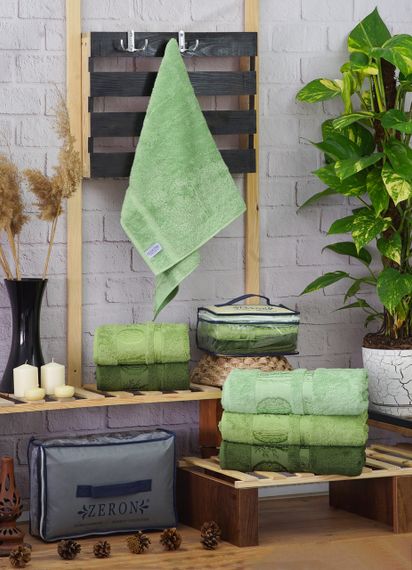 Набір рушників Zeron 127609 Туреччина 90*50  Бамбук Зелений