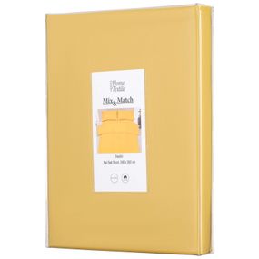 Простирадло Ardesto Mix&Match, 240x260см, 100% бавовна, сатин, жовтий (ART2426FSS)