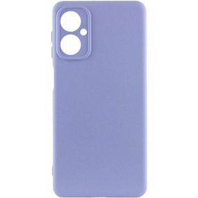 Чохол Silicone Cover Lakshmi Full Camera (A) для Motorola Moto G14 Бузковий / Dasheen
