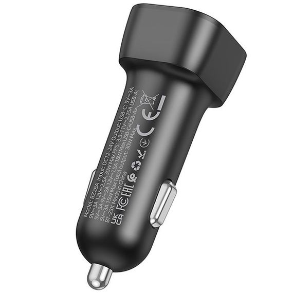 АЗП Borofone BZ28A Trophie PD30W+QC3.0 (1USB-A/1C) Black | Зображення 3