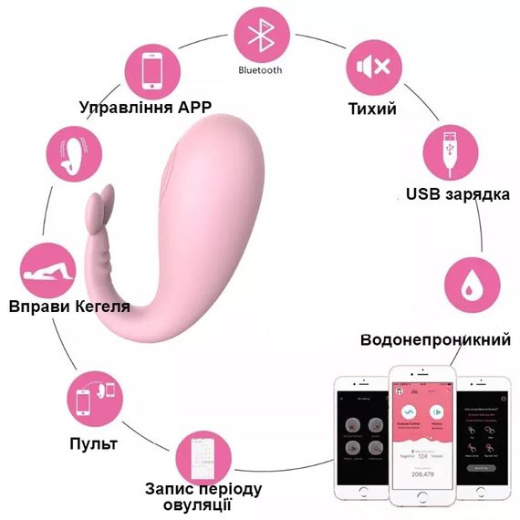 Smart-вибростимулятор LIBO с управлением по APP и Bluetooth | Зображення 4
