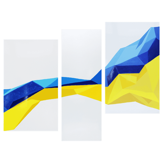 Металокерамічний дизайн-обігрівач UDEN-S "Україна" (триптих)