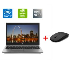 Мобильная рабочая станция Б-класс HP ZBook 15 G5 / 15.6" (1920x1080) IPS / Intel Core i7-8850H (6 (12) ядра по 2.6 - 4.3 GHz) / 16 GB DDR4 / 128 GB SSD + 500 GB HDD / nVidia Quadro P1000, 4 GB GDDR5, 256-bit / TouchID / WebCam / HDMI б/у + Подарок Мышь