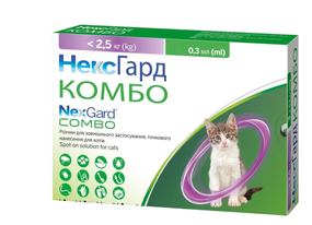 Краплі Некс Гард Combo Spot On для котів до 2,5 кг 1 аплікатор