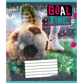 Зошит учнівський "М'яч" 012-510027C-4 в косу лінію, 12 аркушів