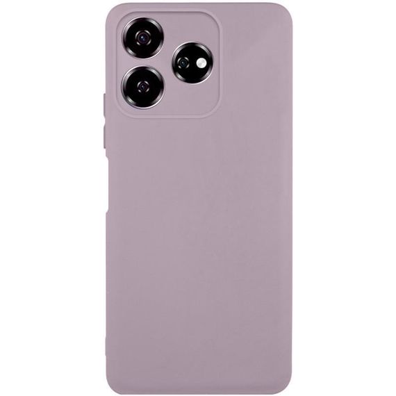 Чохол TPU GETMAN Liquid Silk Full Camera для ZTE Nubia V60 Сірий / Lavender