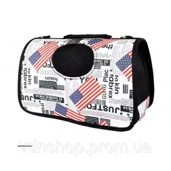 Сумка-переноска For Friends для собак White paws 42×25 M Тропік | Зображення 1