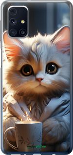 Чохол на Samsung Galaxy M31s M317F Білий кіт "5646t-2055-2448"