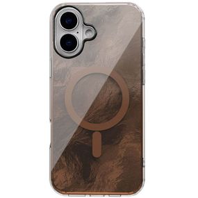 Чехол TPU Shiny Mountain (MagFit) для Apple iPhone 16 (6.1") Chocolate