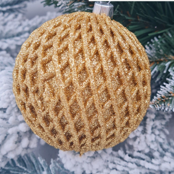 Ялинкова куля Ажур d15см КС | Зображення 1