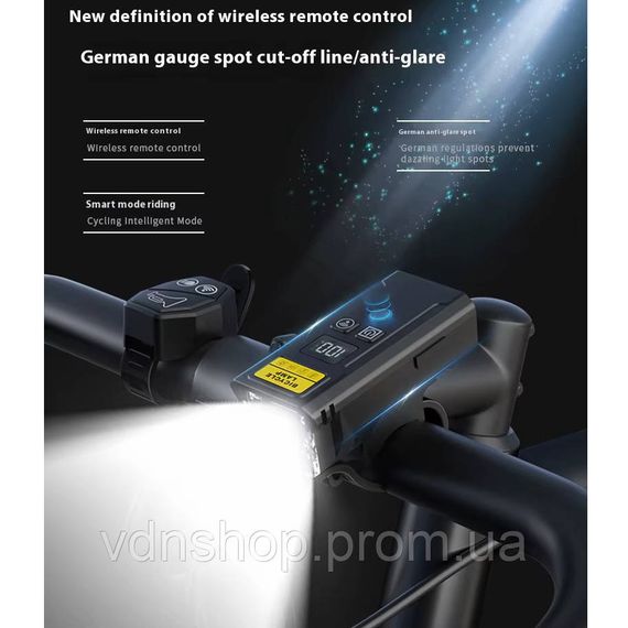 Ліхтар для велосипеда із зарядним пристроєм Q091 250LM, Ліхтарик велоліхтар, Освітлення для велосипеда UP-78