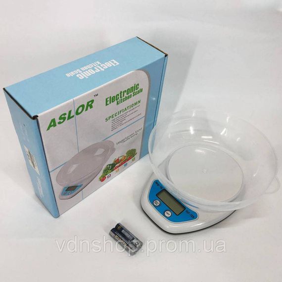 Ваги кухонні з чашею на батарейках QZ-129A, Компактні та зручні ваги для кухні харчові AF-84 | Зображення 5